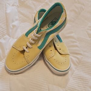 Vans Yellow and Teal sneakers
